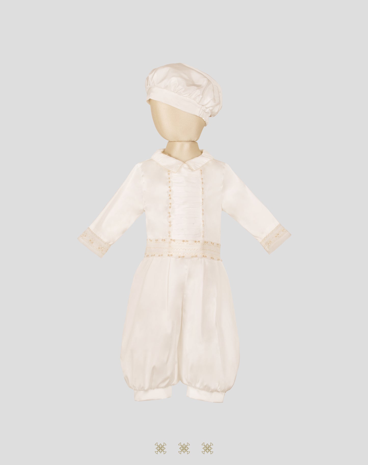 Ropón  de bautizo para niño 02-474
