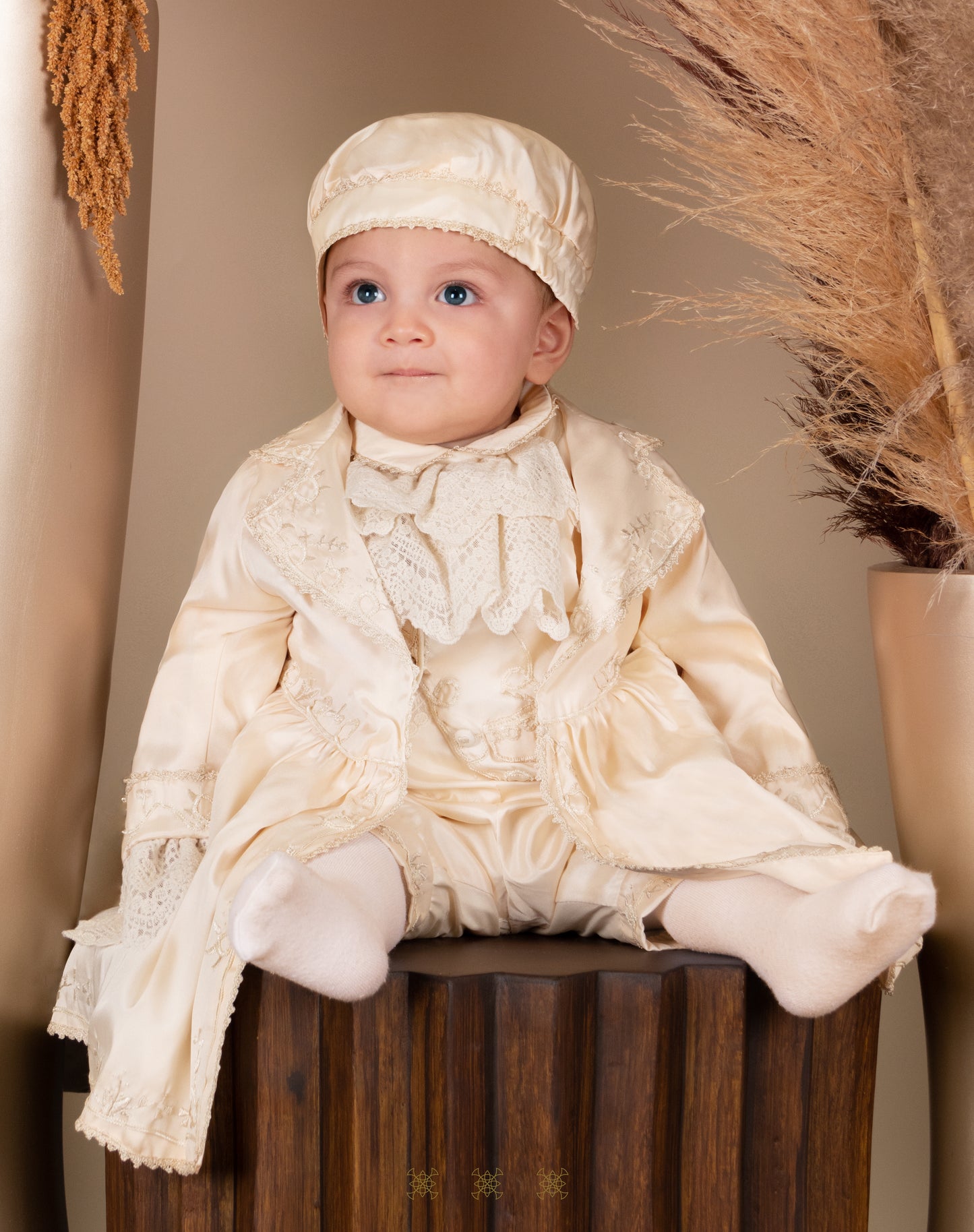 Ropón  de bautizo estilo príncipe 02-643