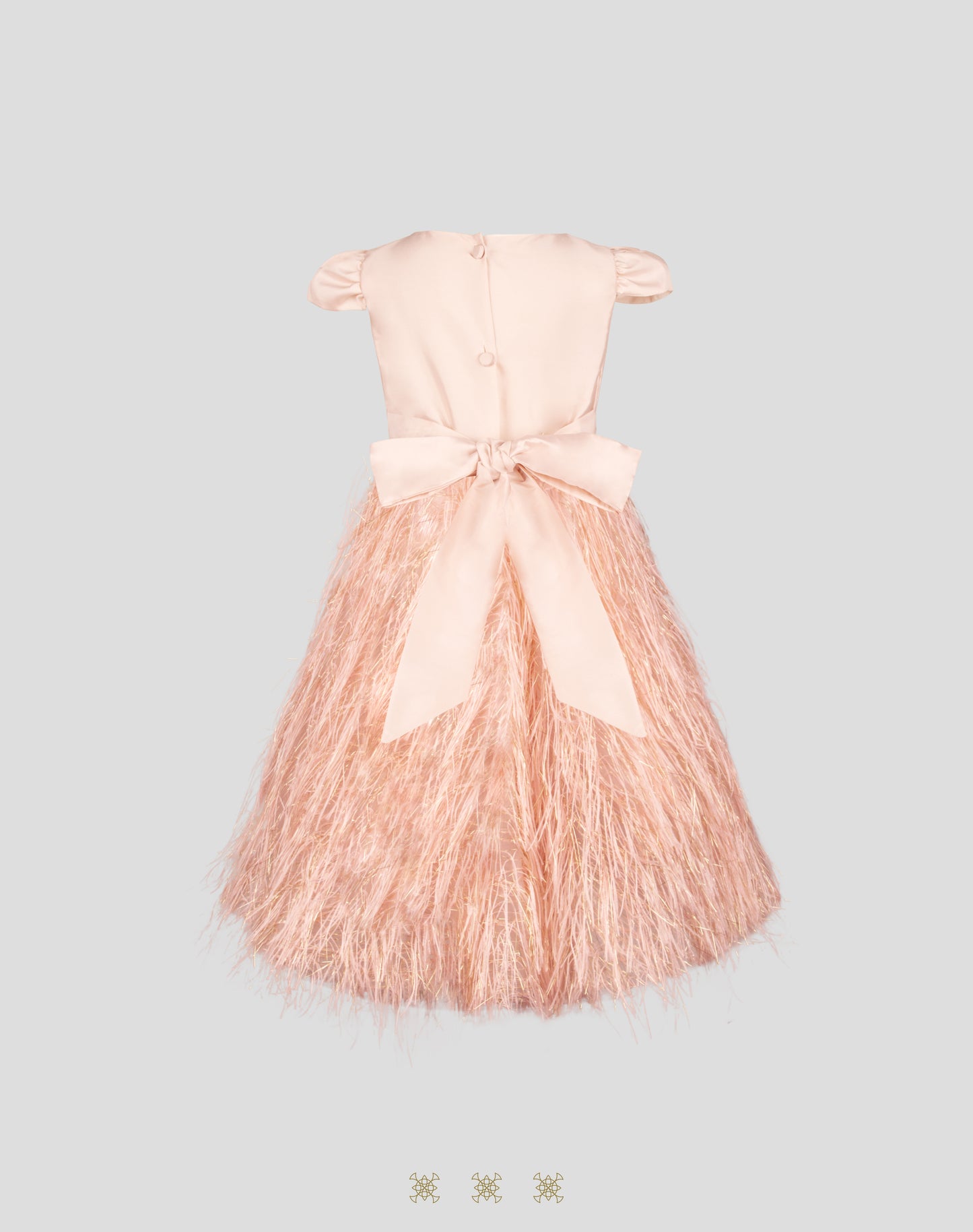 Vestido Infantil Rosa 03-348