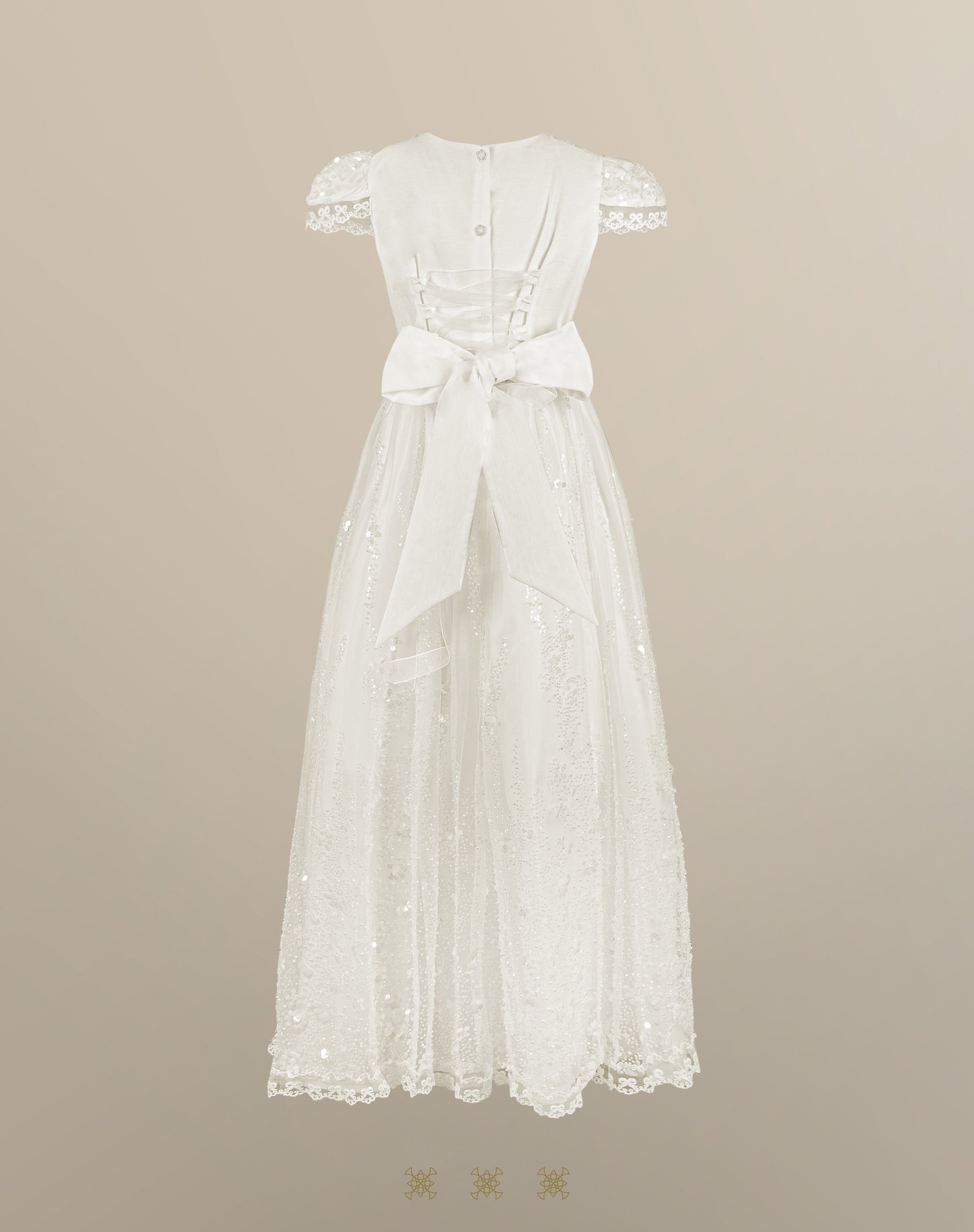 Vestido de Primera comunión hueso 03-680