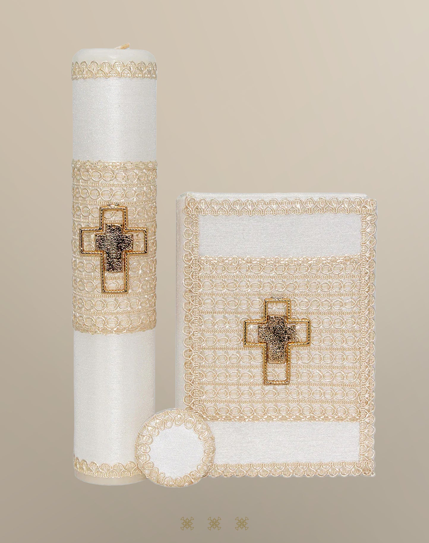 Set de vela primera comunión hueso 04-025