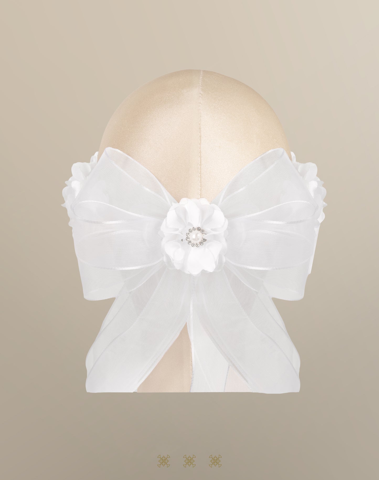 Corona de flores blanca 04-039