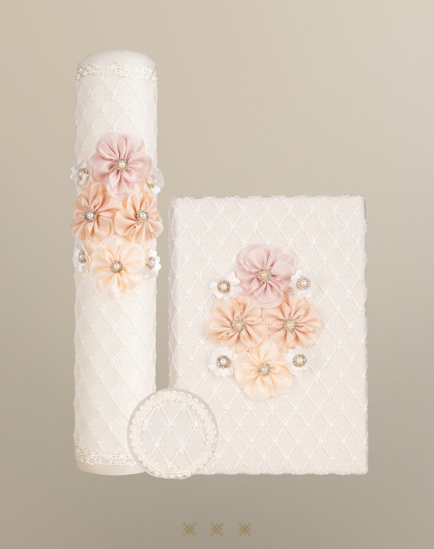 Set de vela primera comunión hueso 04-407