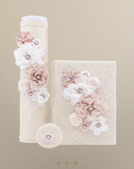 Set de vela primera comunión hueso 04-436