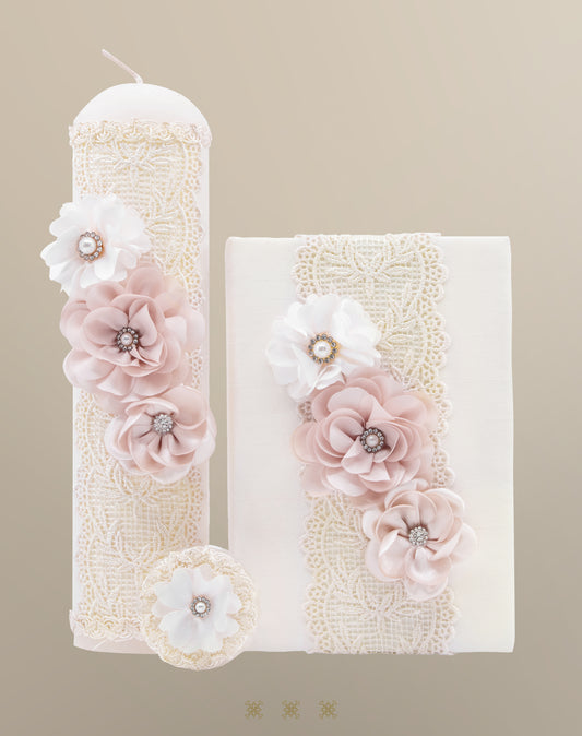 Set de vela primera comunión hueso 04-438