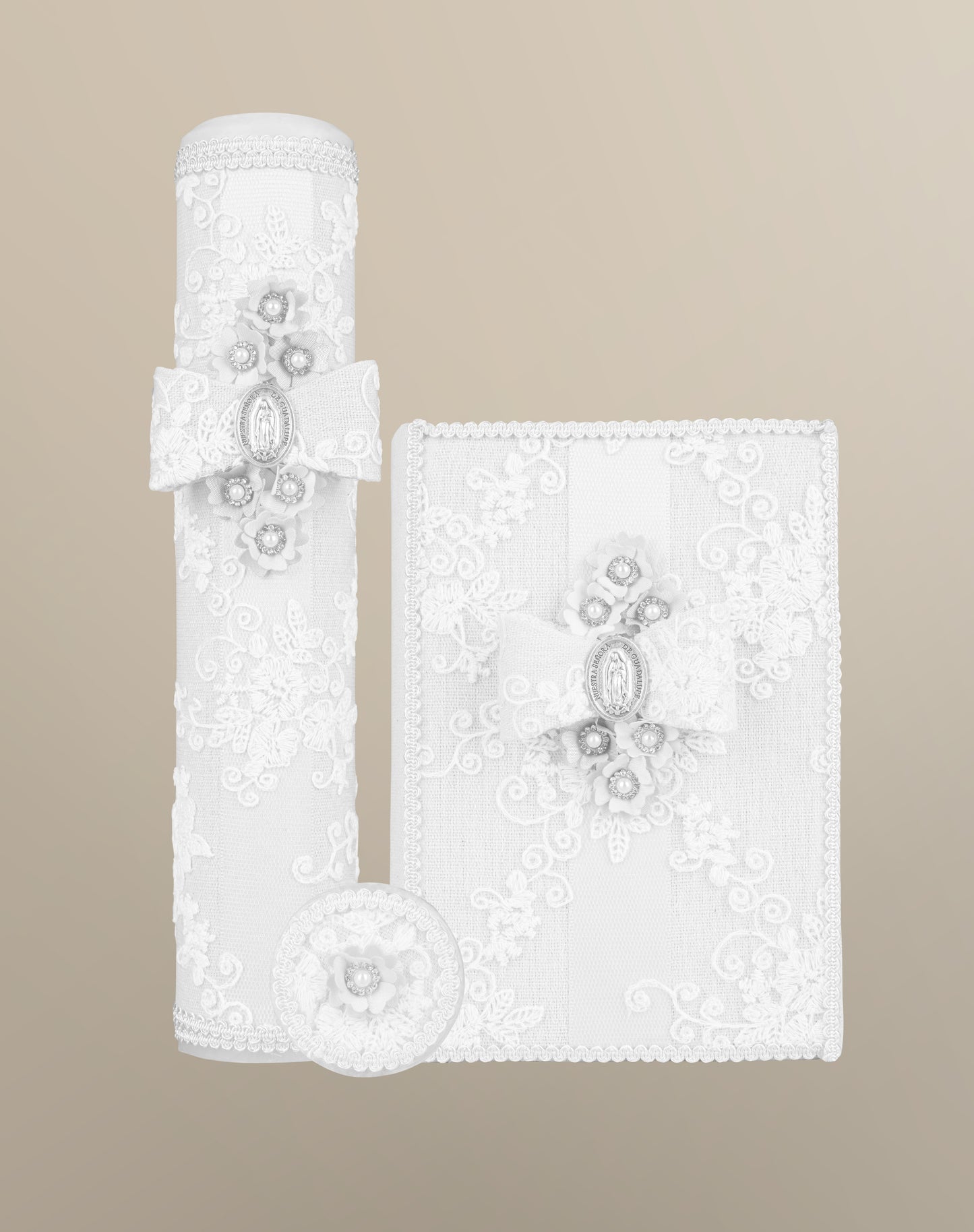 Set de vela blanco primera comunión 04-454