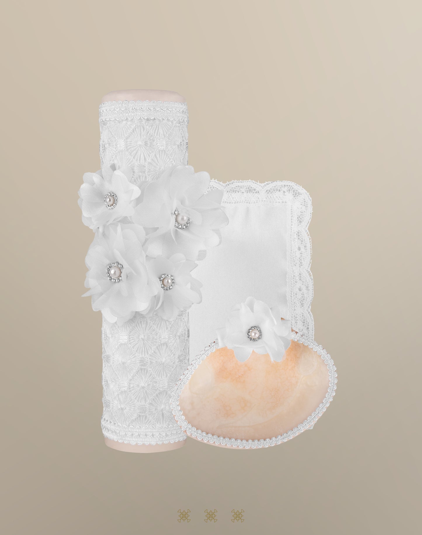 Set de vela bautizo blanco 04-464