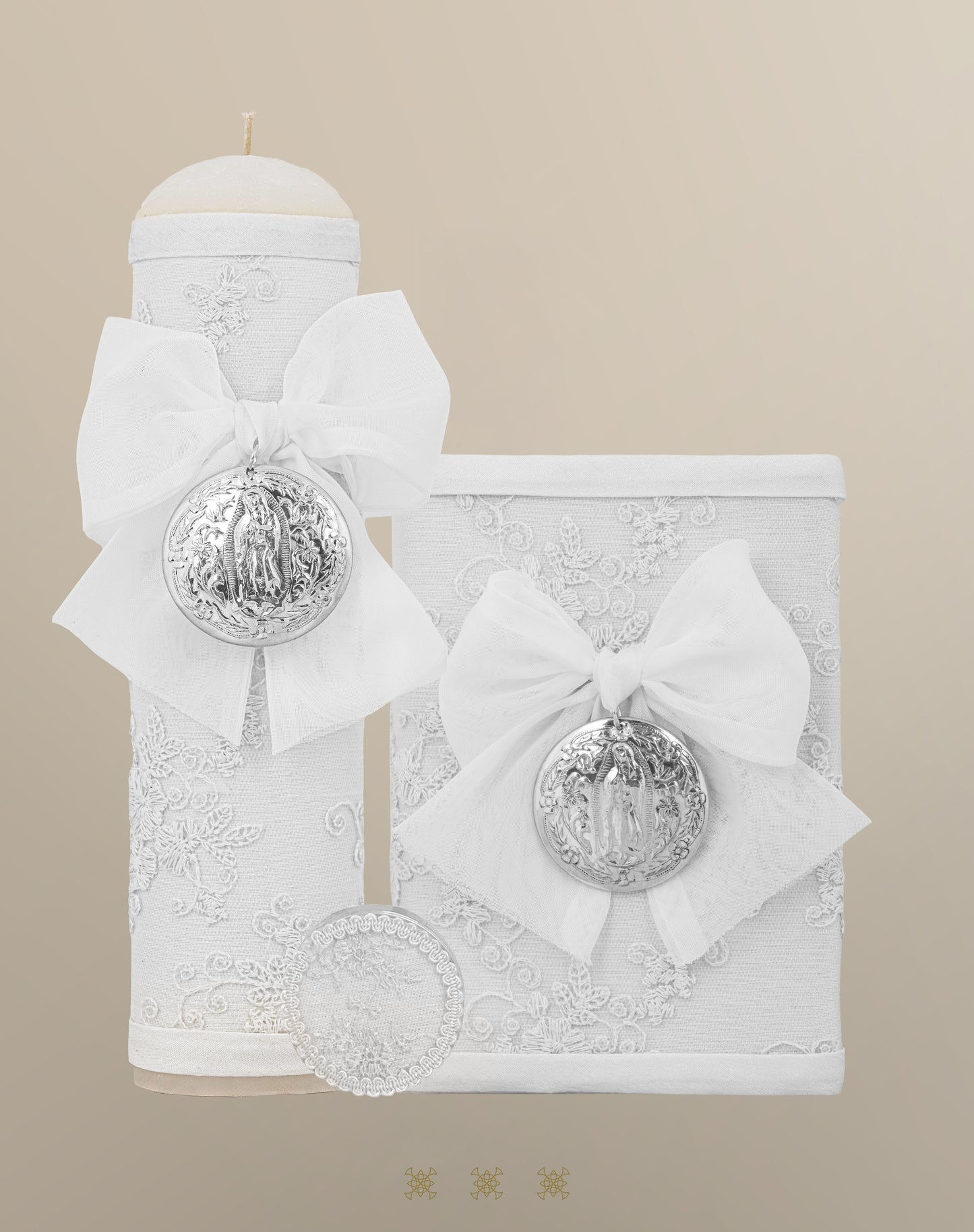 Set de vela primera comunión blanco 04-478