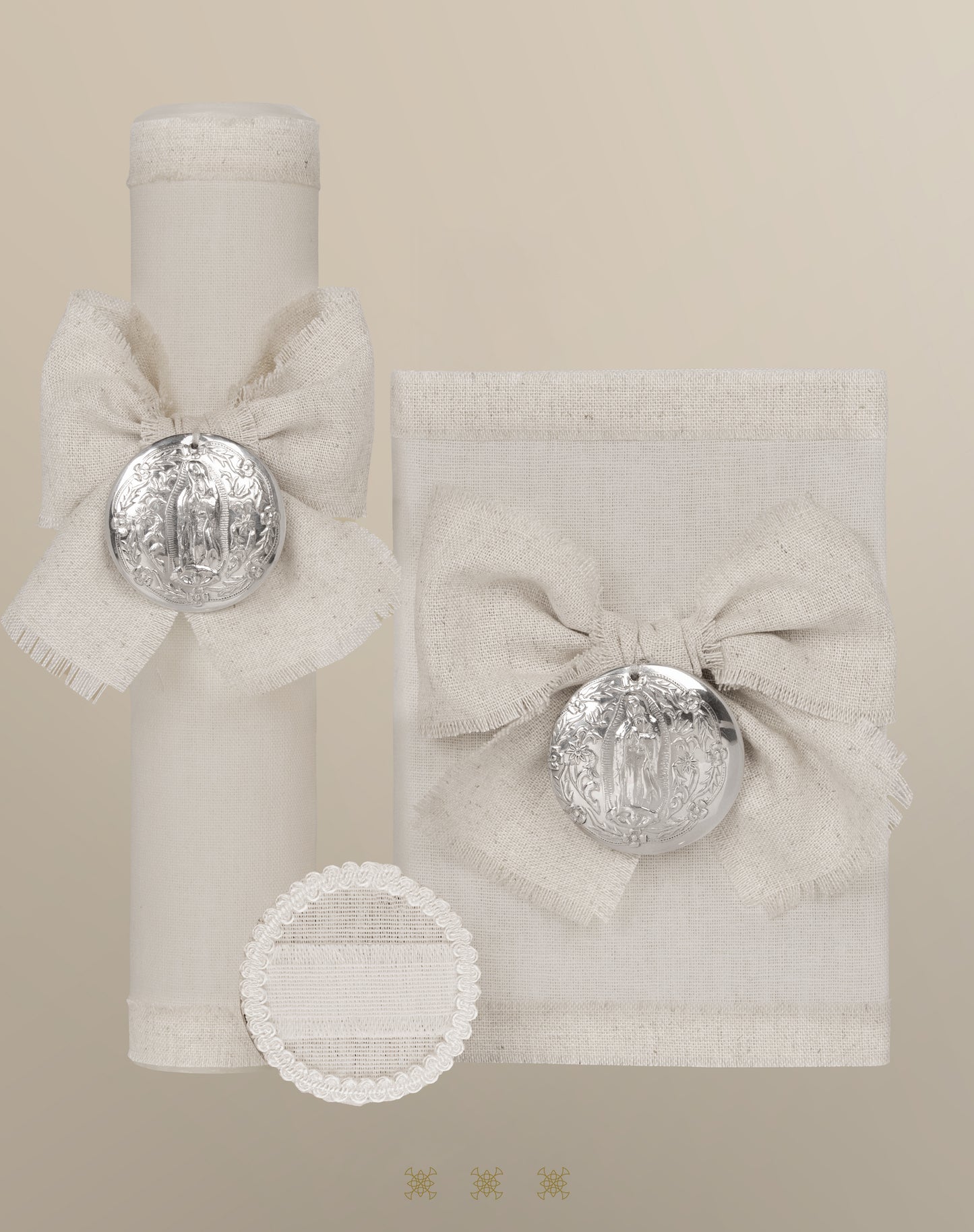 Set de vela primera comunión beige 04-480