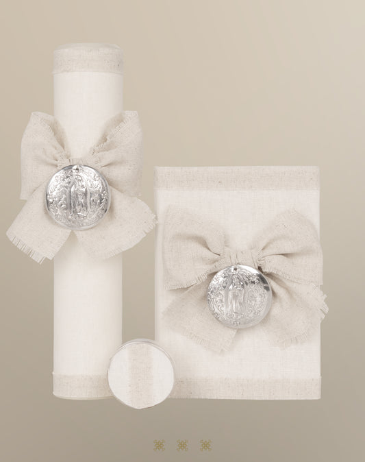 Set de vela primera comunión hueso 04-480