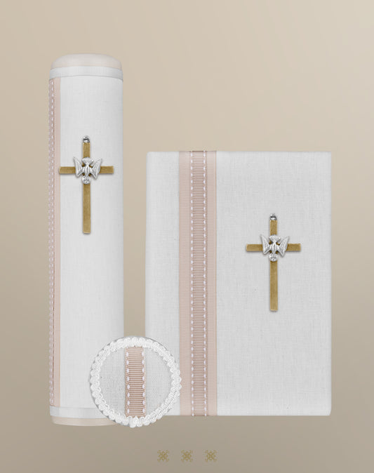 Set de vela primera comunión blanco 04-500