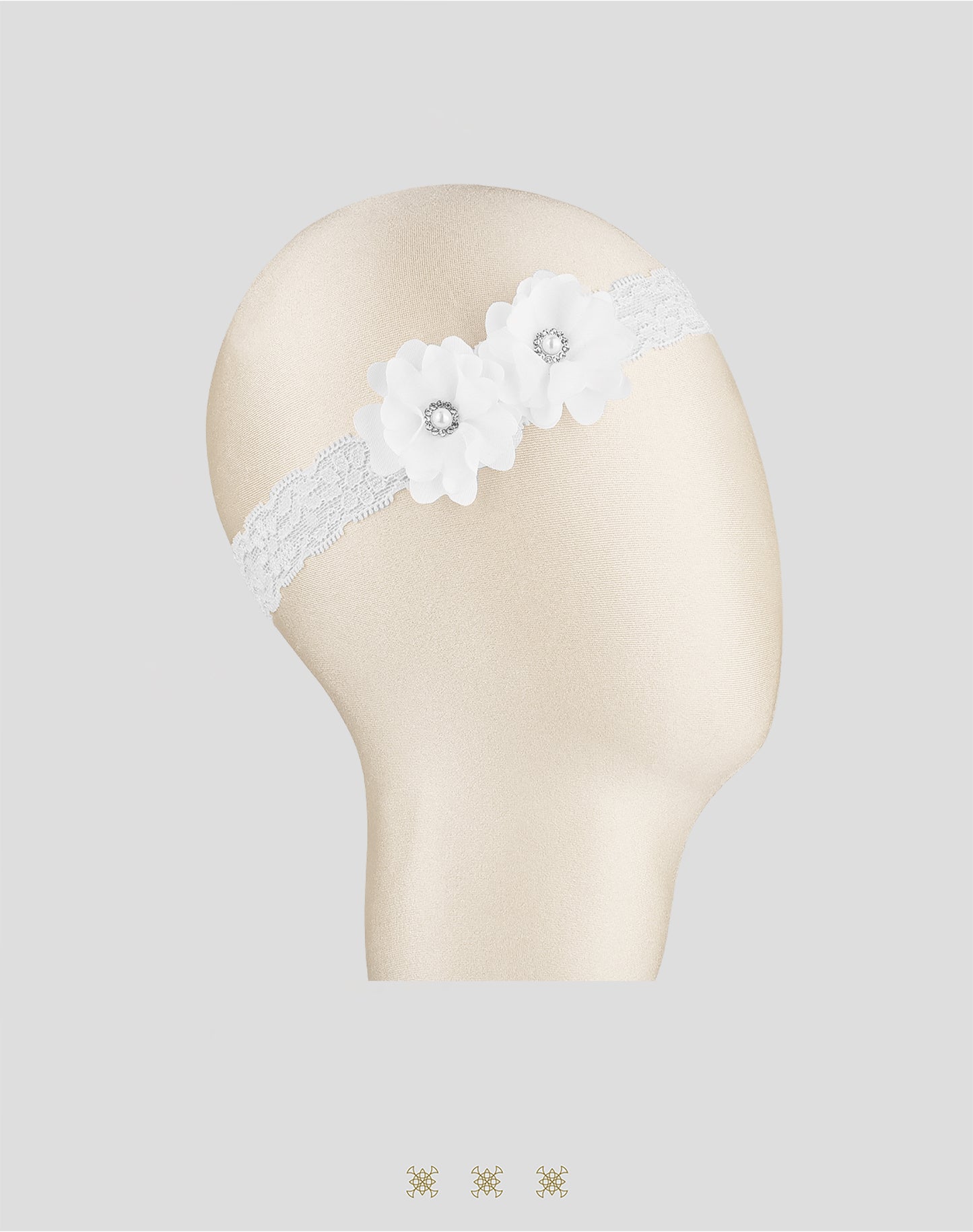 Tiara para bebé blanco 04-519