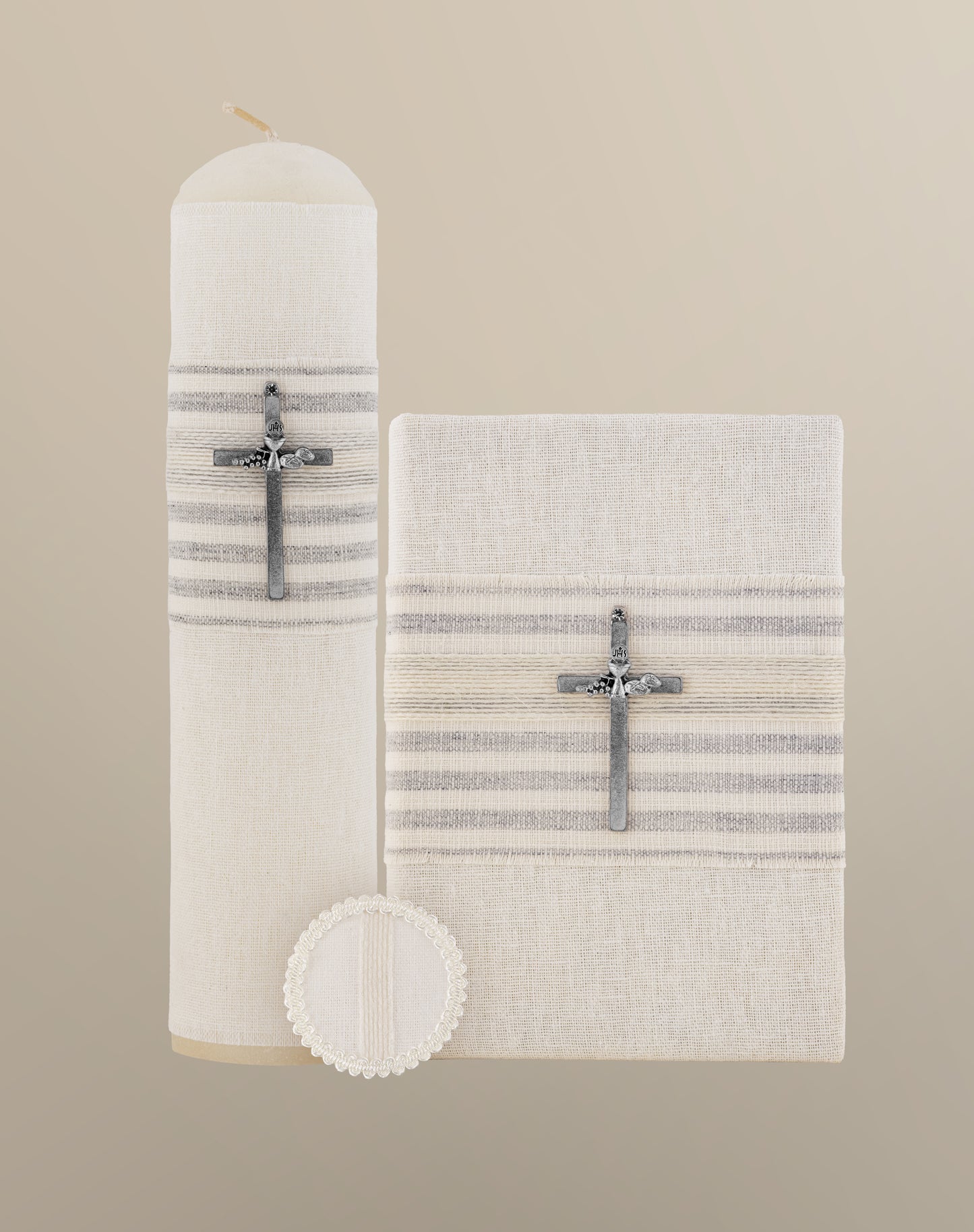 Set de vela primera comunión hueso 04-5437