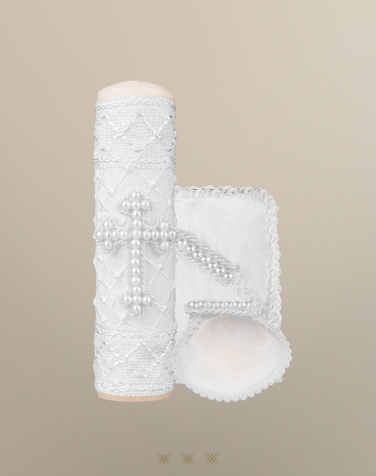 Set de vela bautizo 05-044 BLANCO