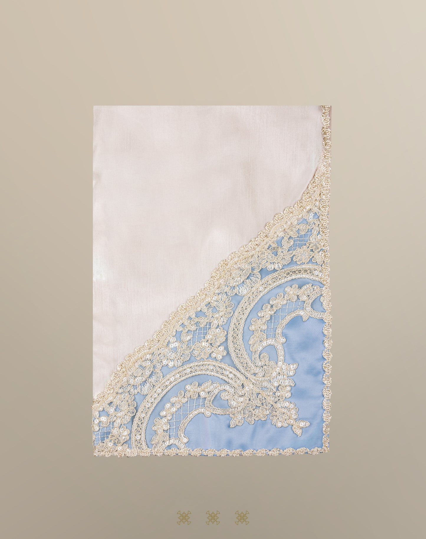 Kit ropón azul con beige 05-045