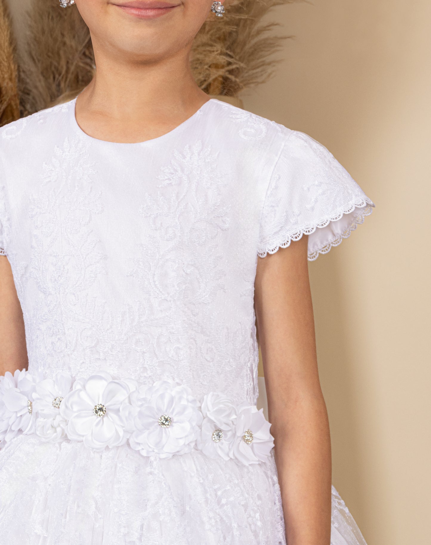 Vestido de Primera comunión blanco 08-127