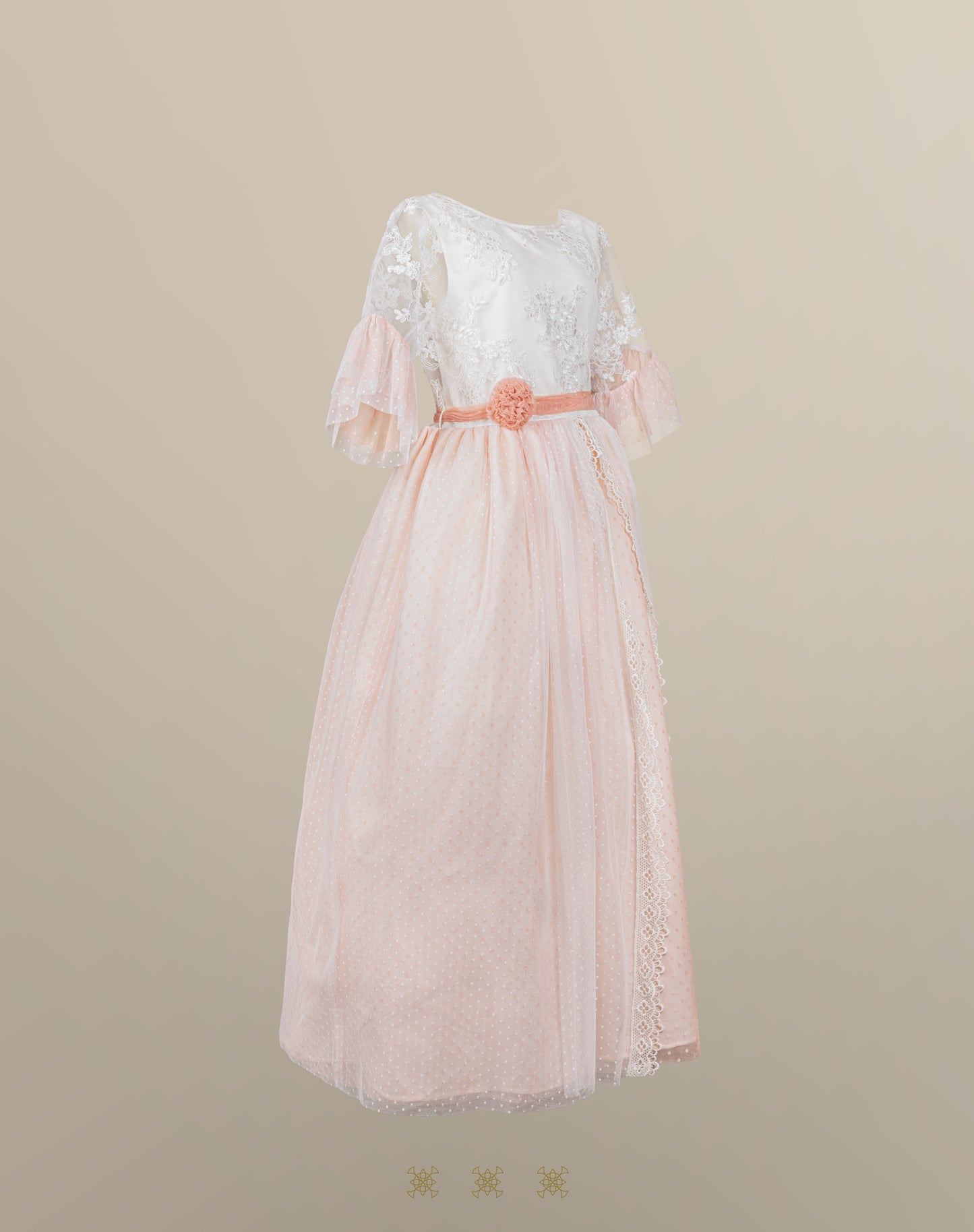 Vestido hueso 16-062