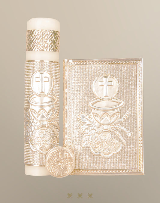 Set de vela primera comunión dorado 17-295