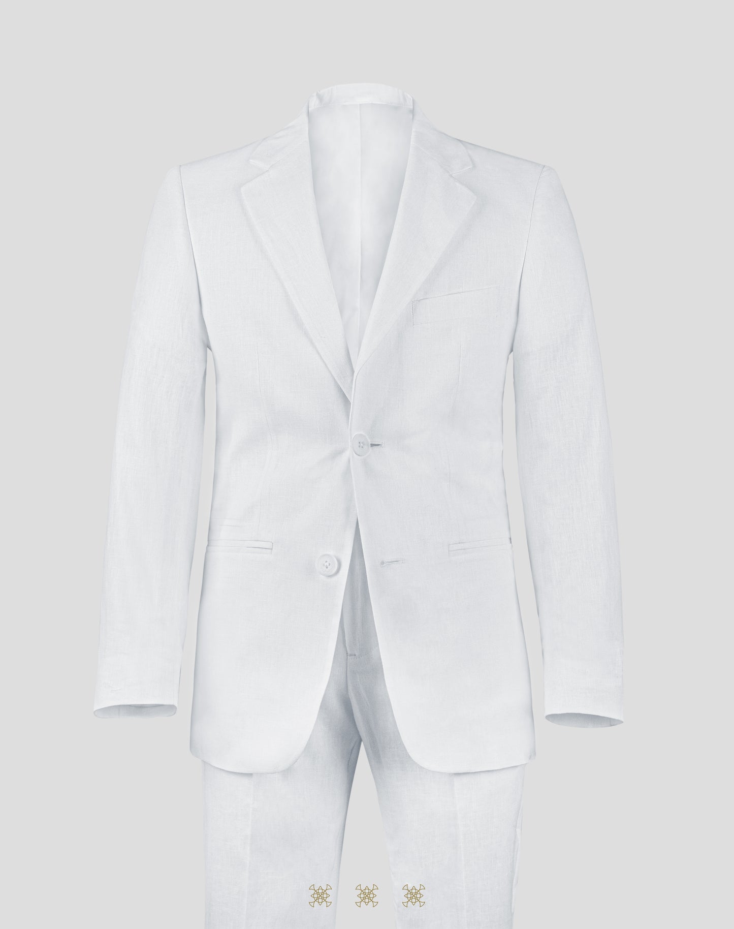 Traje infantil Blanco de lino 33-008