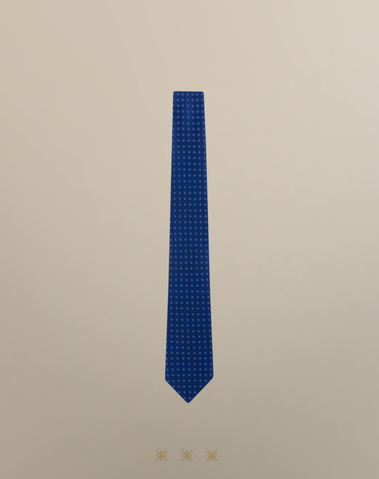 Corbata azul marino sin nudo 33-087