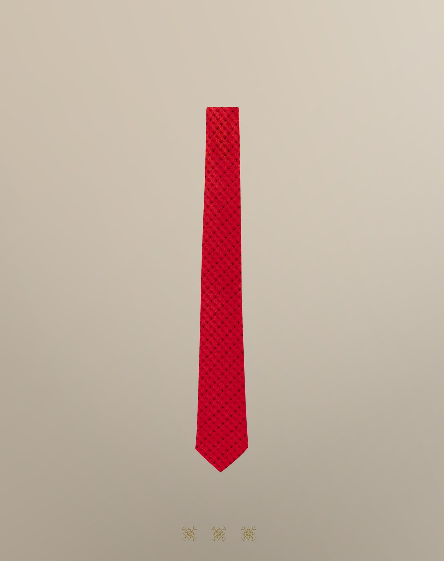 Corbata roja sin nudo 33-087