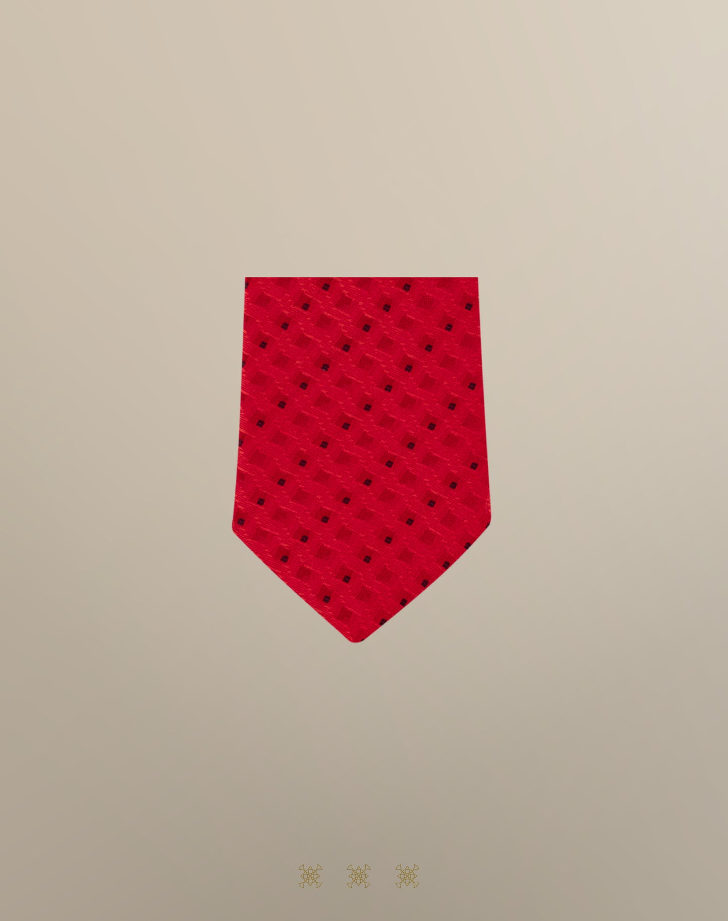 Corbata roja sin nudo 33-087