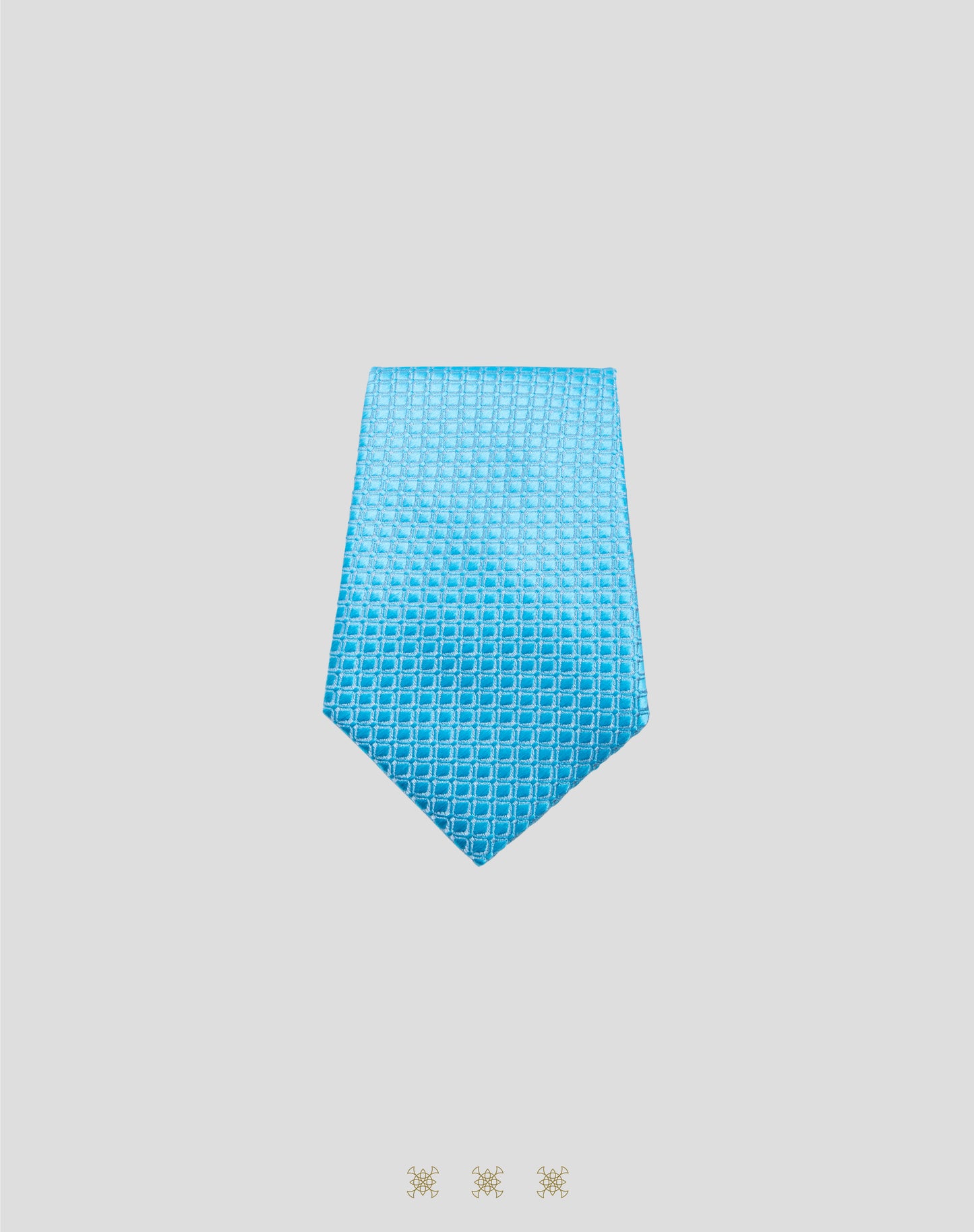 Corbata azul con nudo 40-006