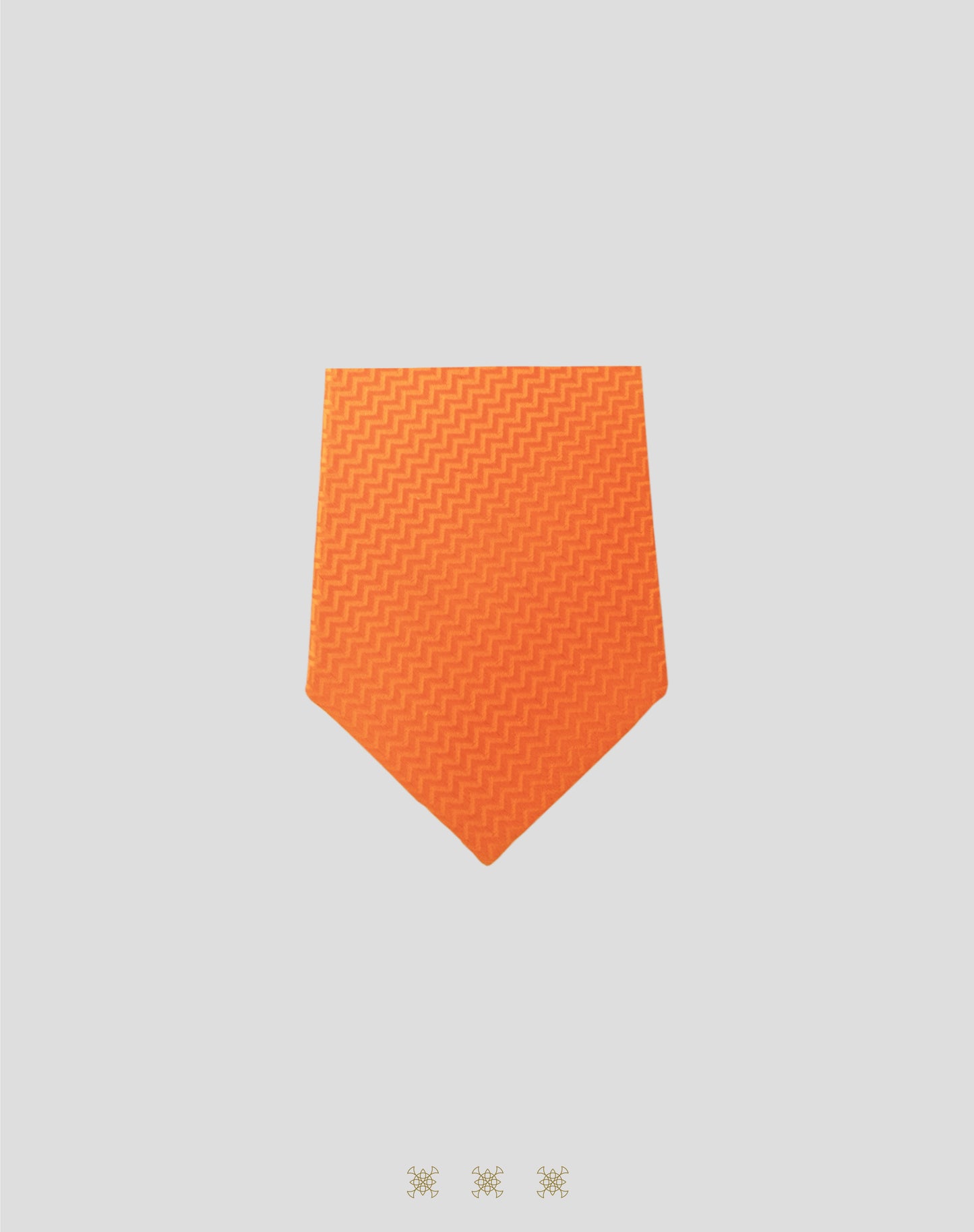Corbata Naranja con nudo 40-006