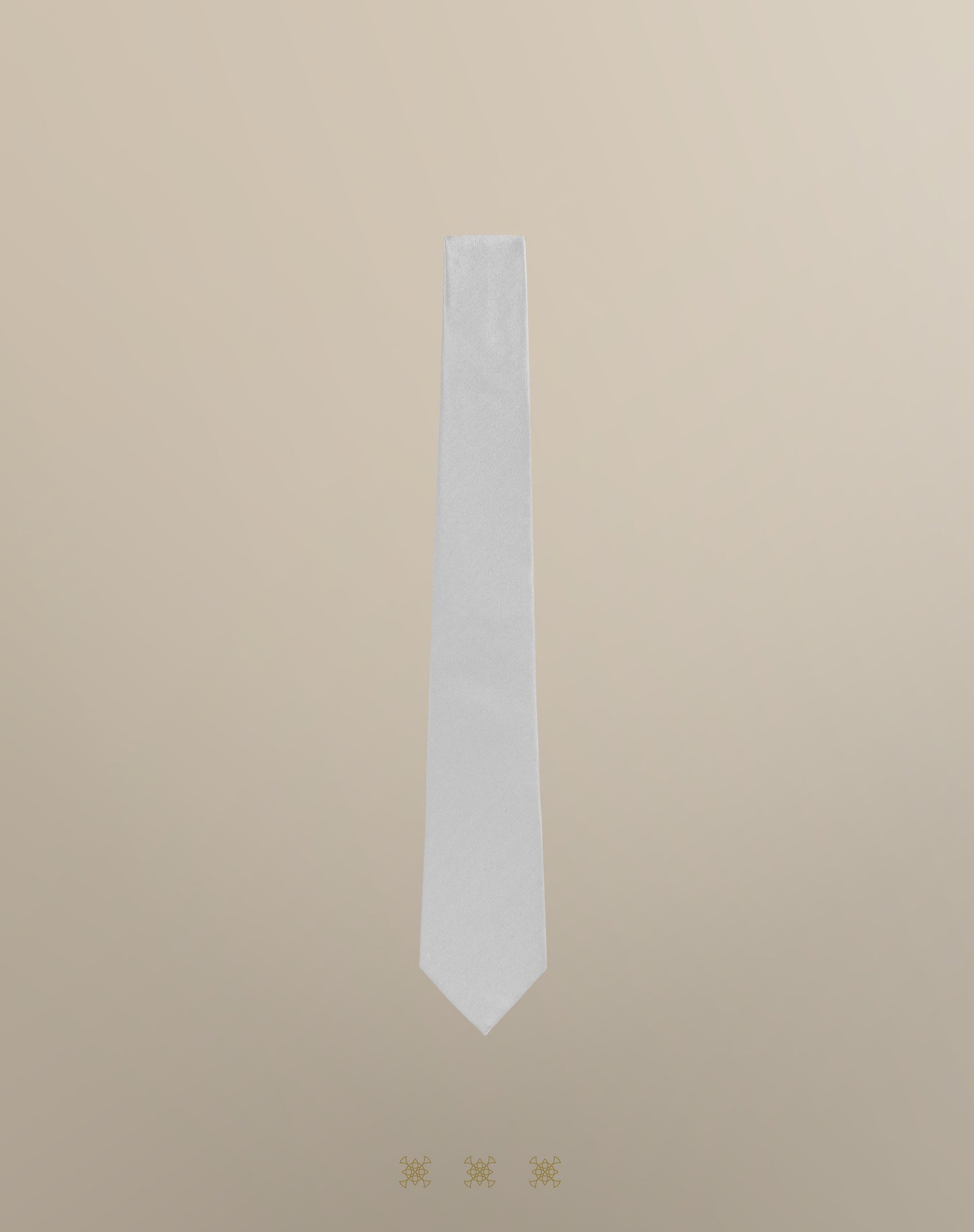 Corbata gris sin nudo 40-018