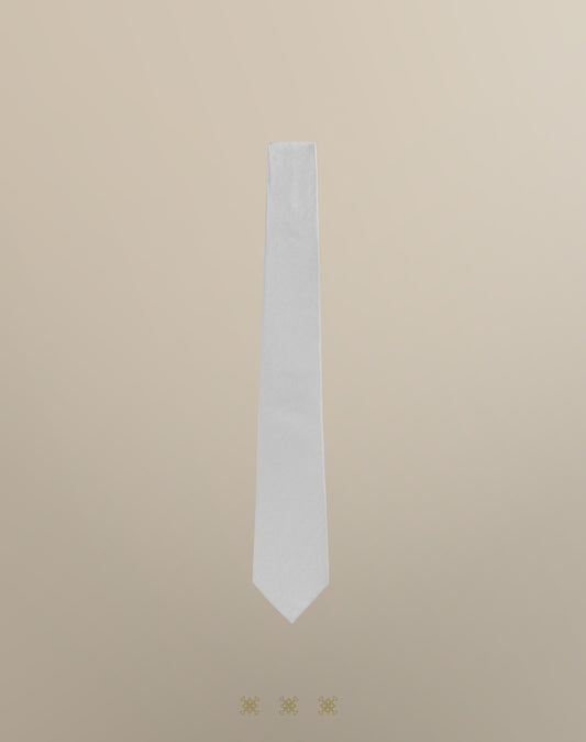 Corbata gris sin nudo 40-018