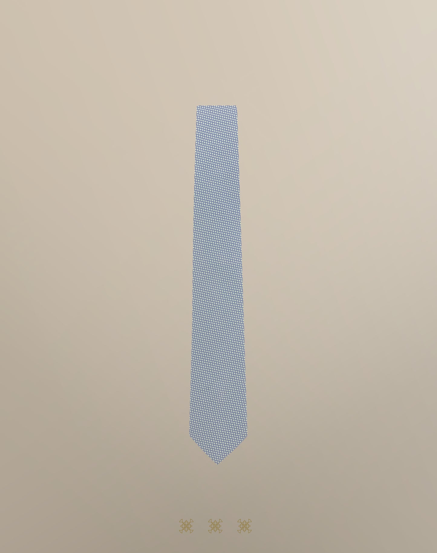 Corbata azul sin nudo 40-018