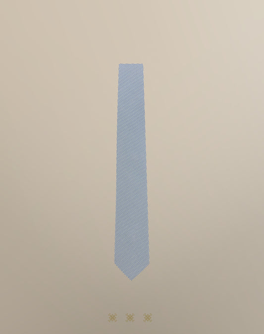 Corbata azul sin nudo 40-018