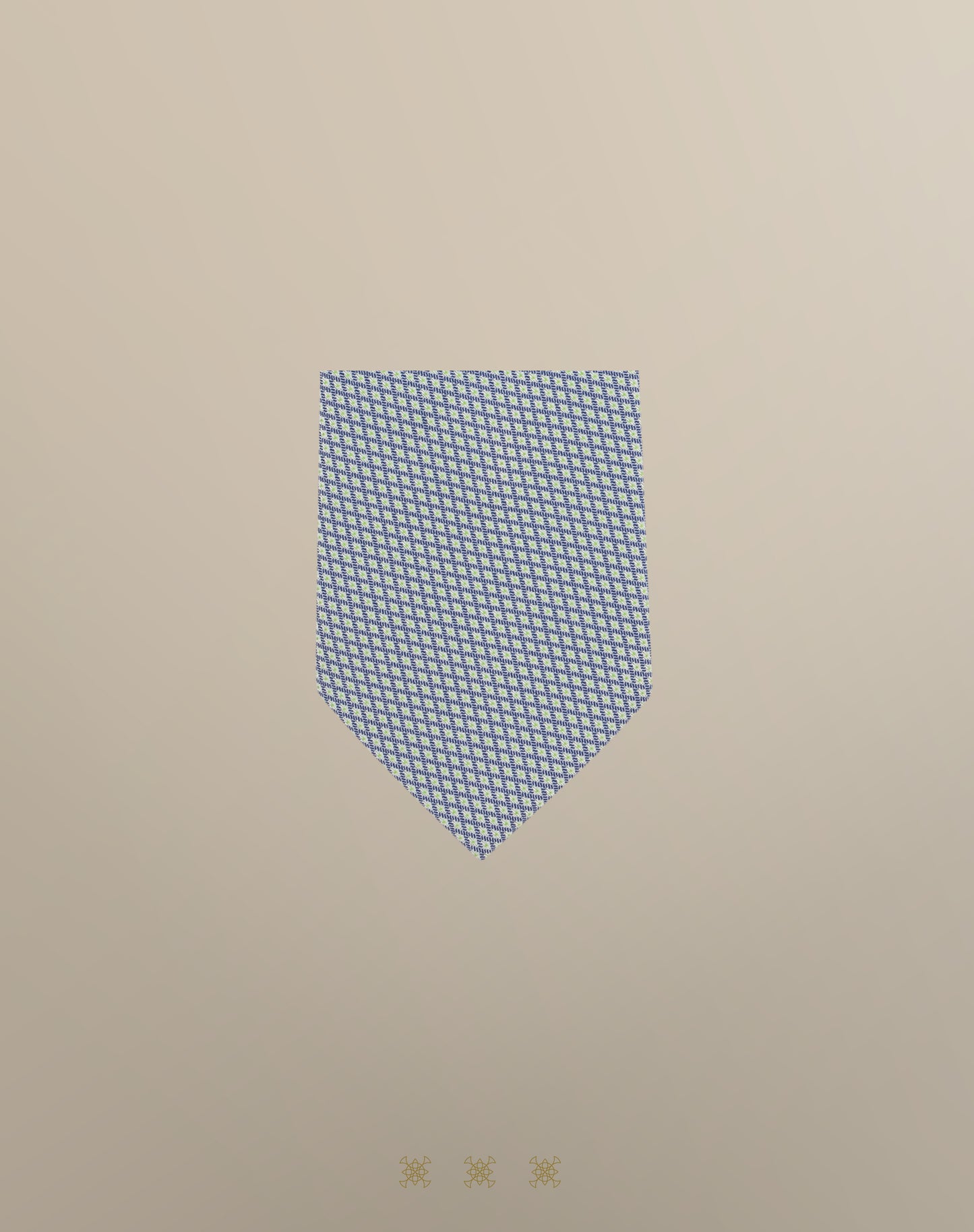 Corbata azul sin nudo 40-018