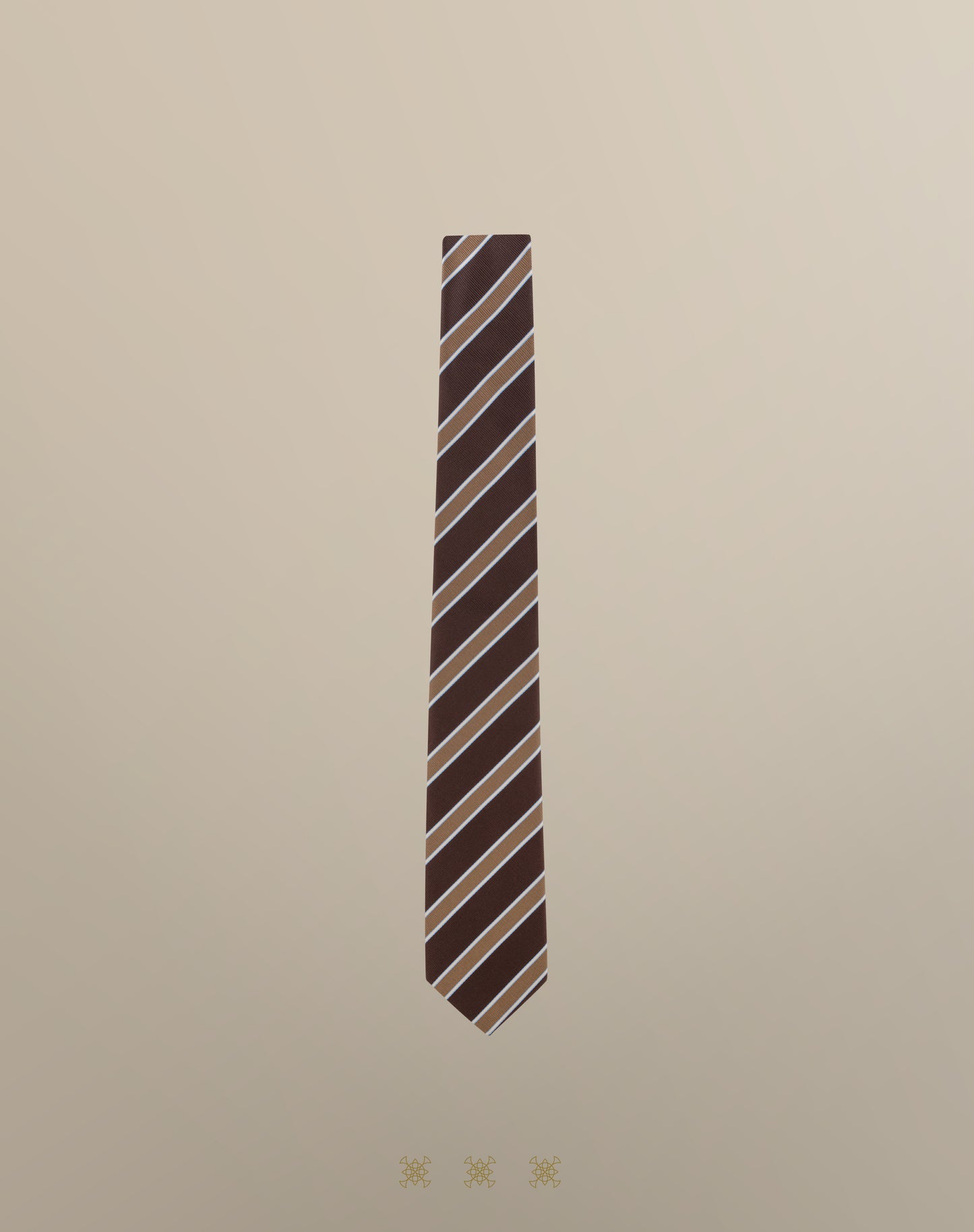 Corbata café sin nudo 70-004