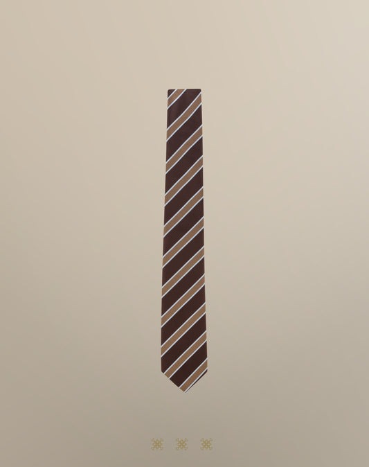 Corbata café sin nudo 70-004