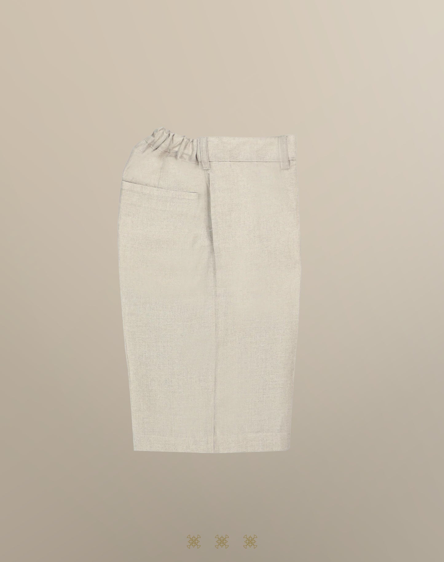 Bermuda de lino jaspeado 83-004