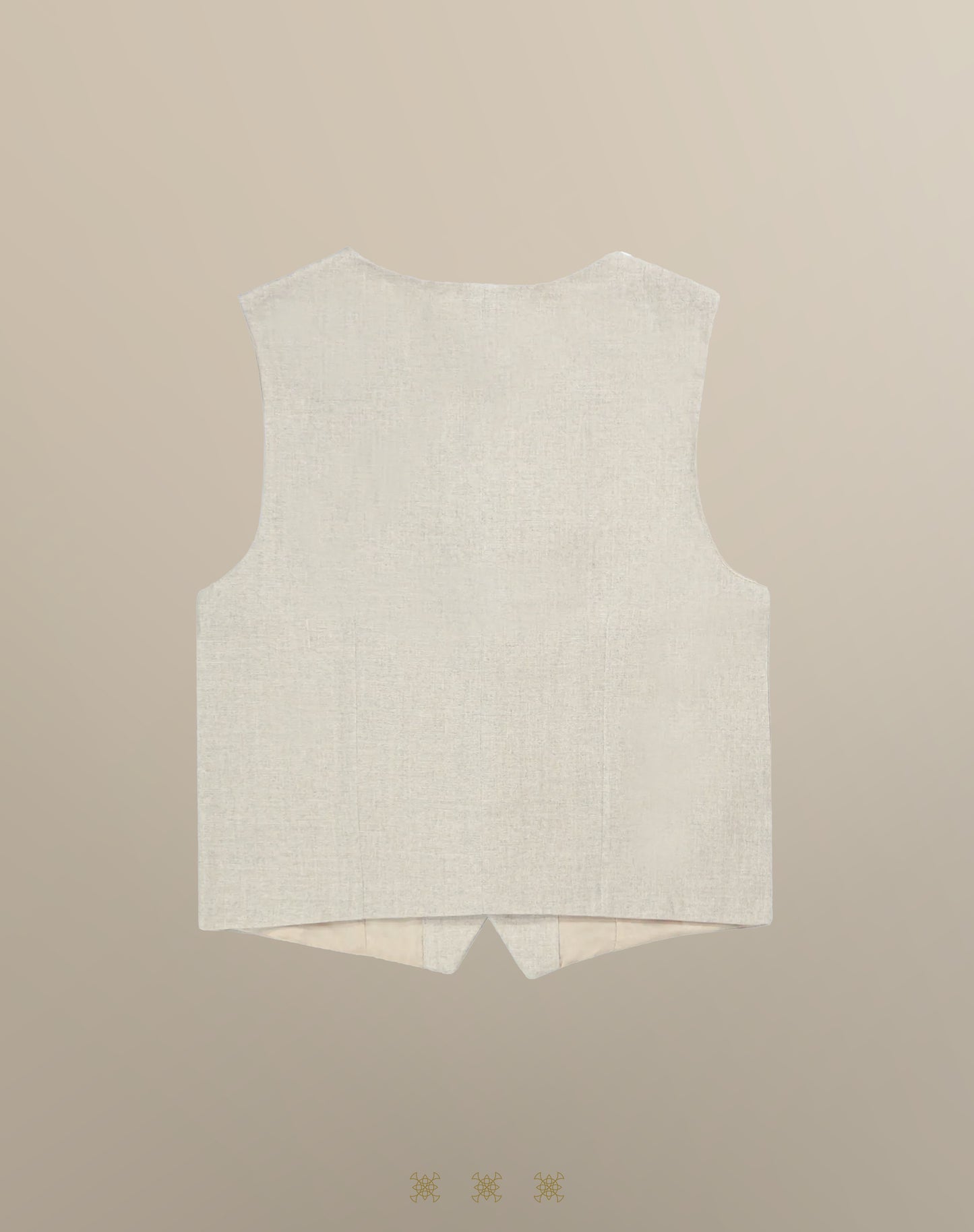Chaleco de lino infantil kaki 83-008