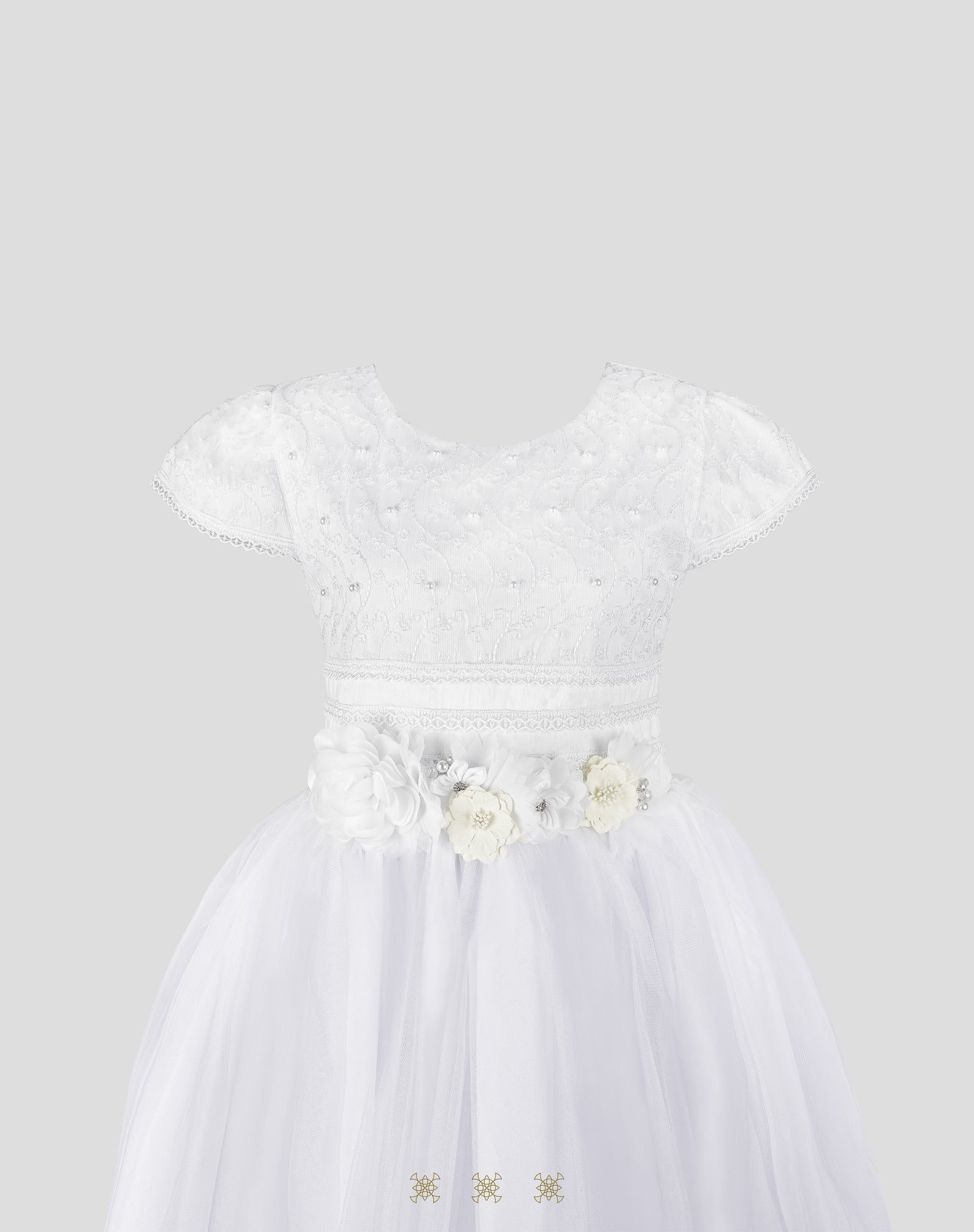 Vestido de Primera comunión blanco 84-001