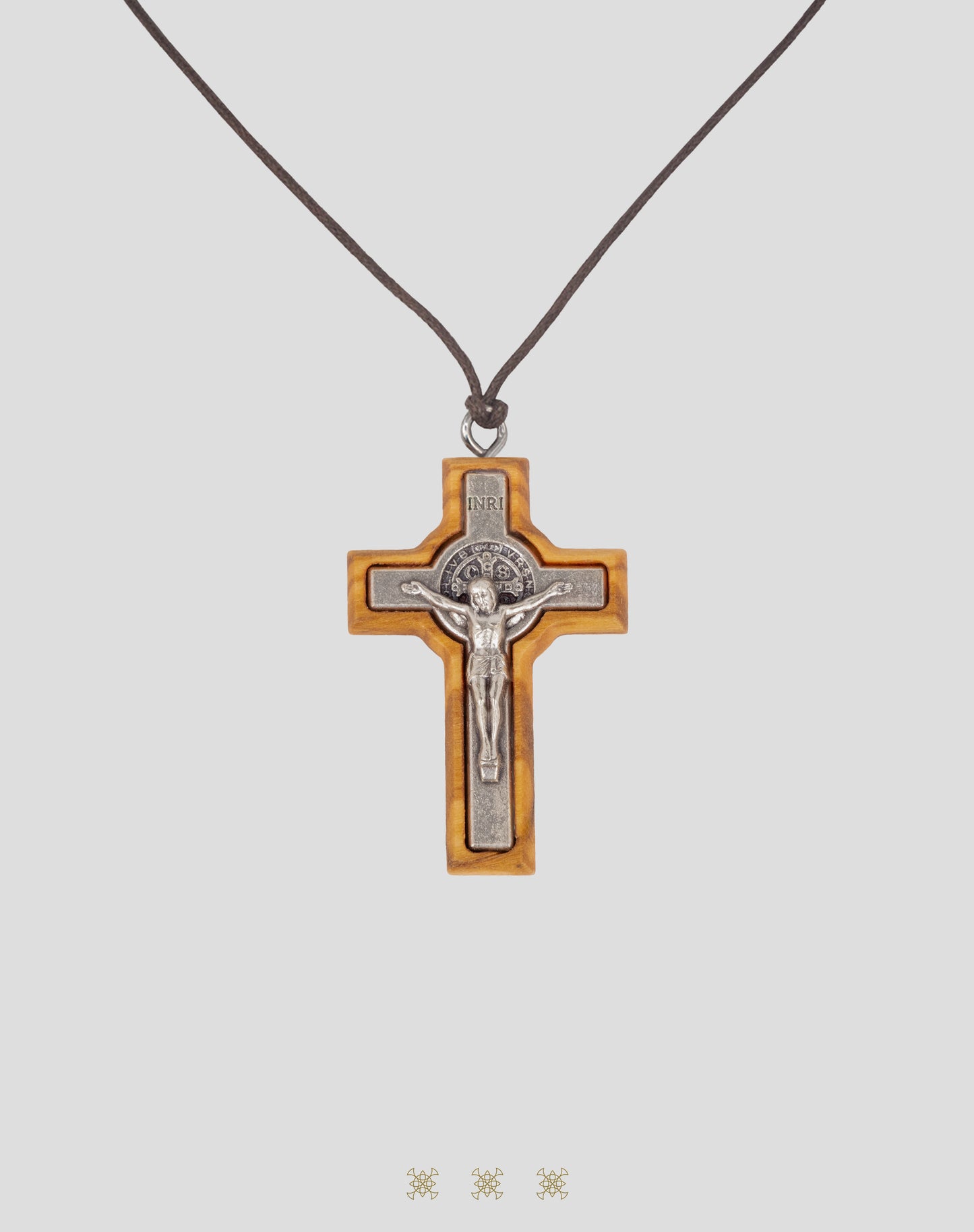 Cruz de Olivo plata de Primera Comunión 90-051