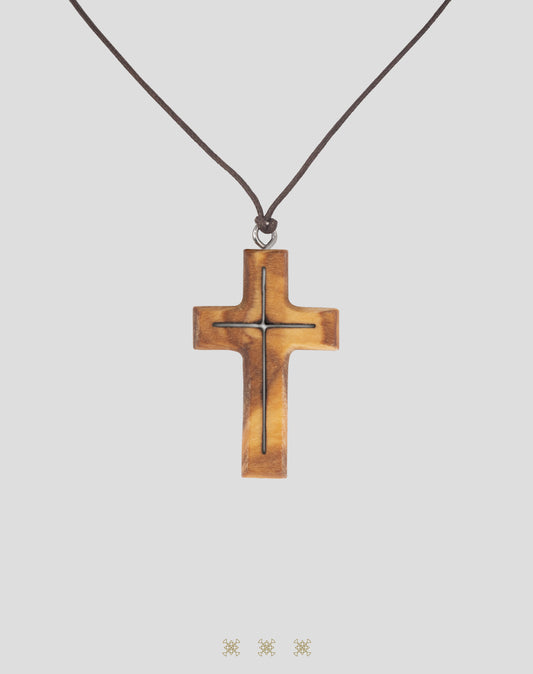 Cruz de Olivo para primera comunión 90-310