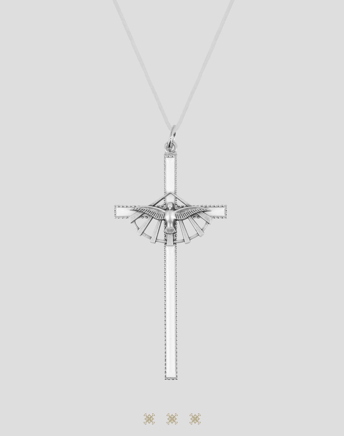 Cruz plateada primera comunión 90-500