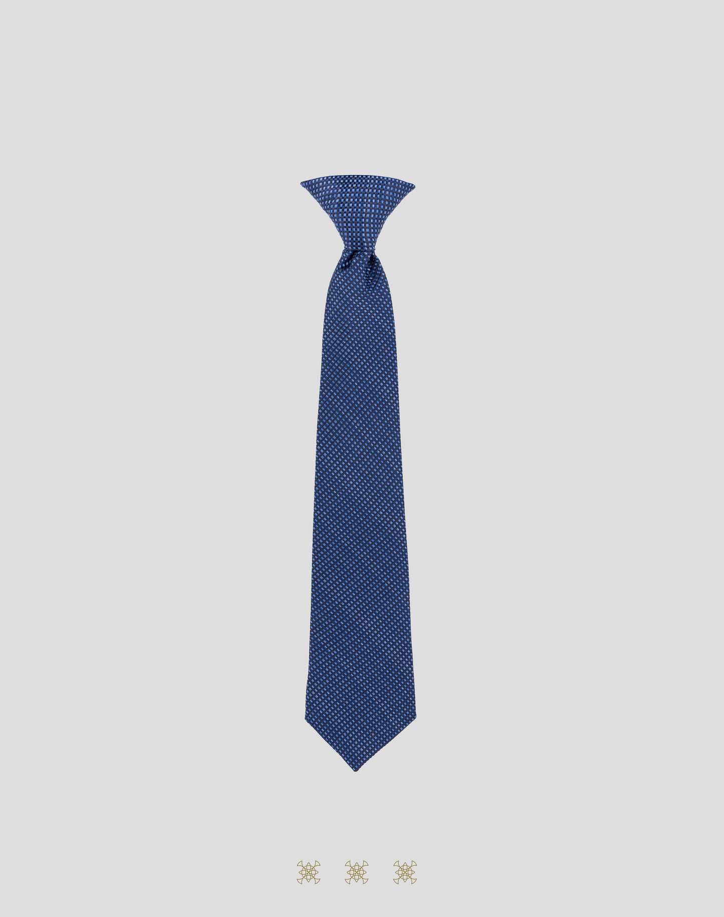 Corbata azul marino con nudo 91-041