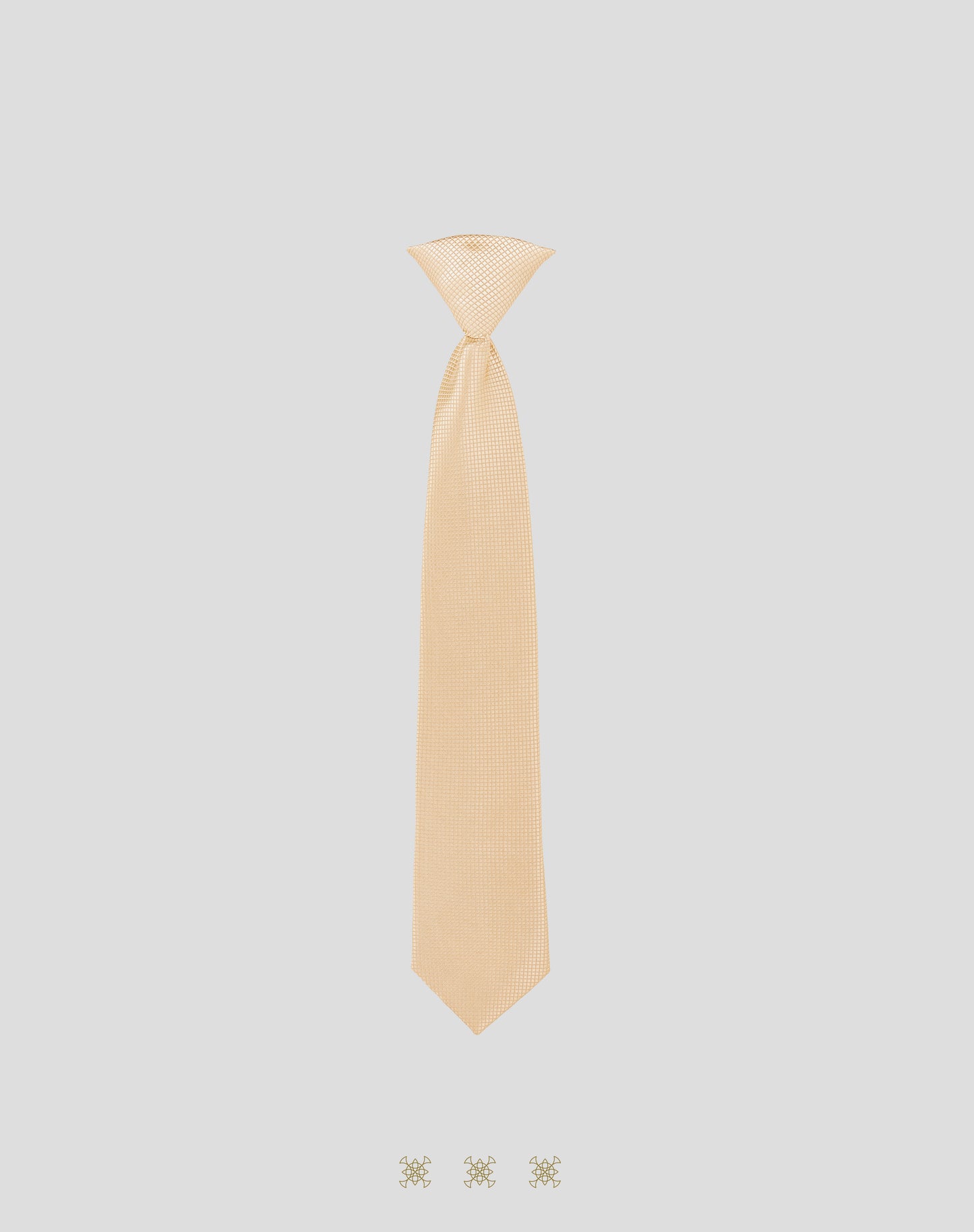 Corbata café claro con nudo 91-041
