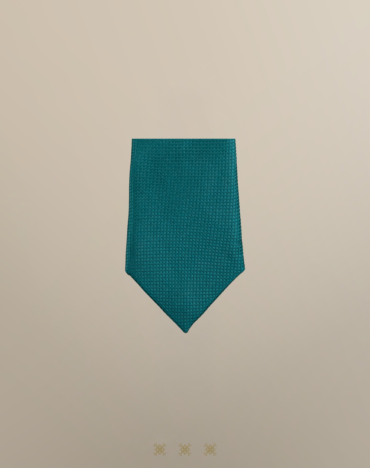 Corbata verde con nudo 91-041