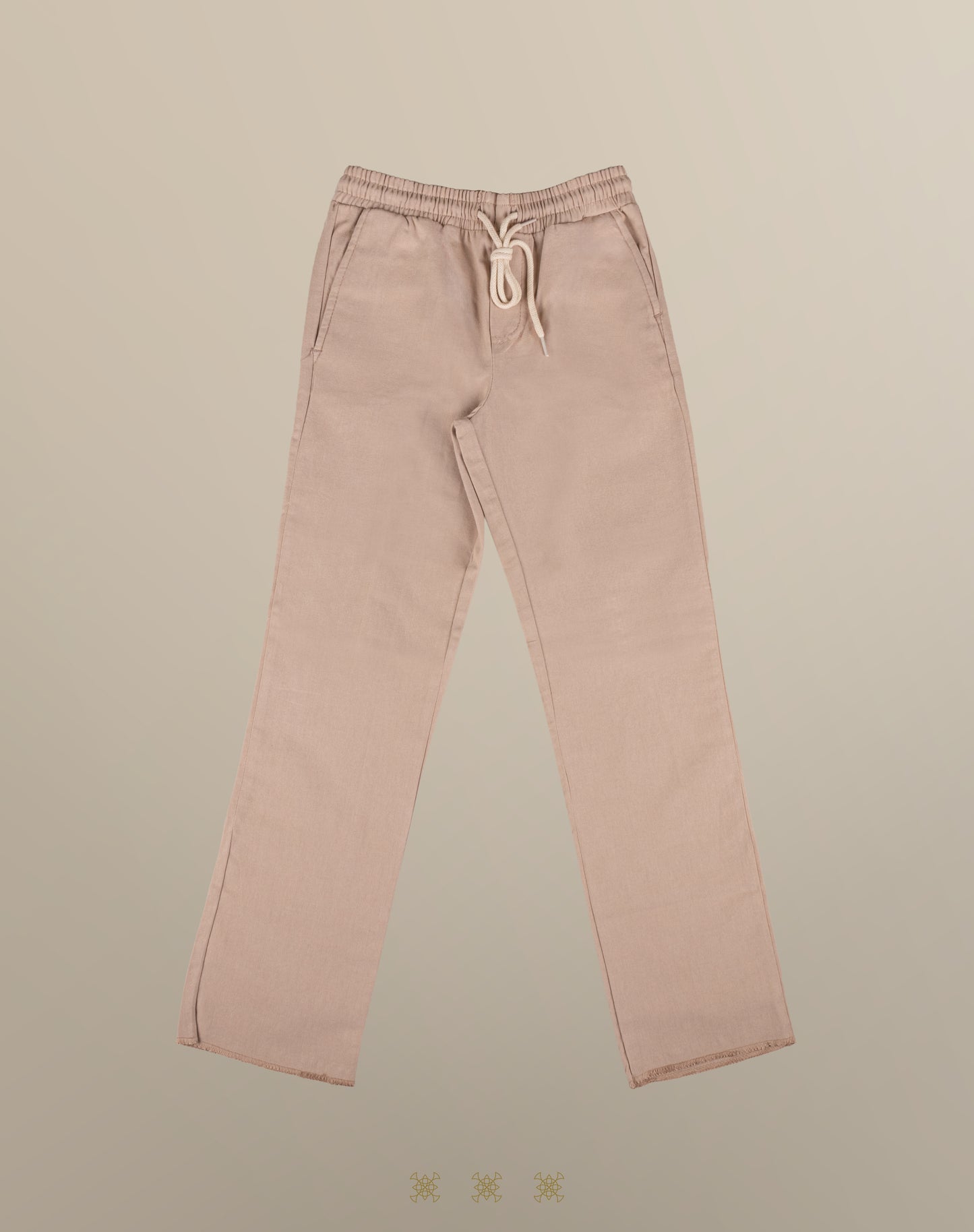 Pantalón de lino kaki 91-044