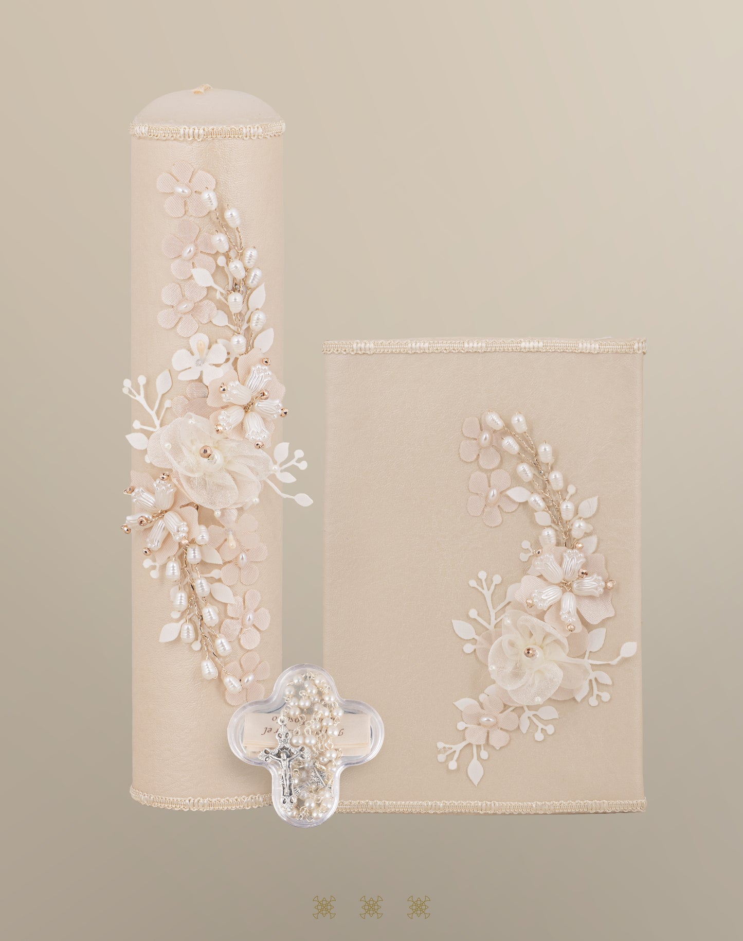 Set de vela primera comunión champagne 92-191