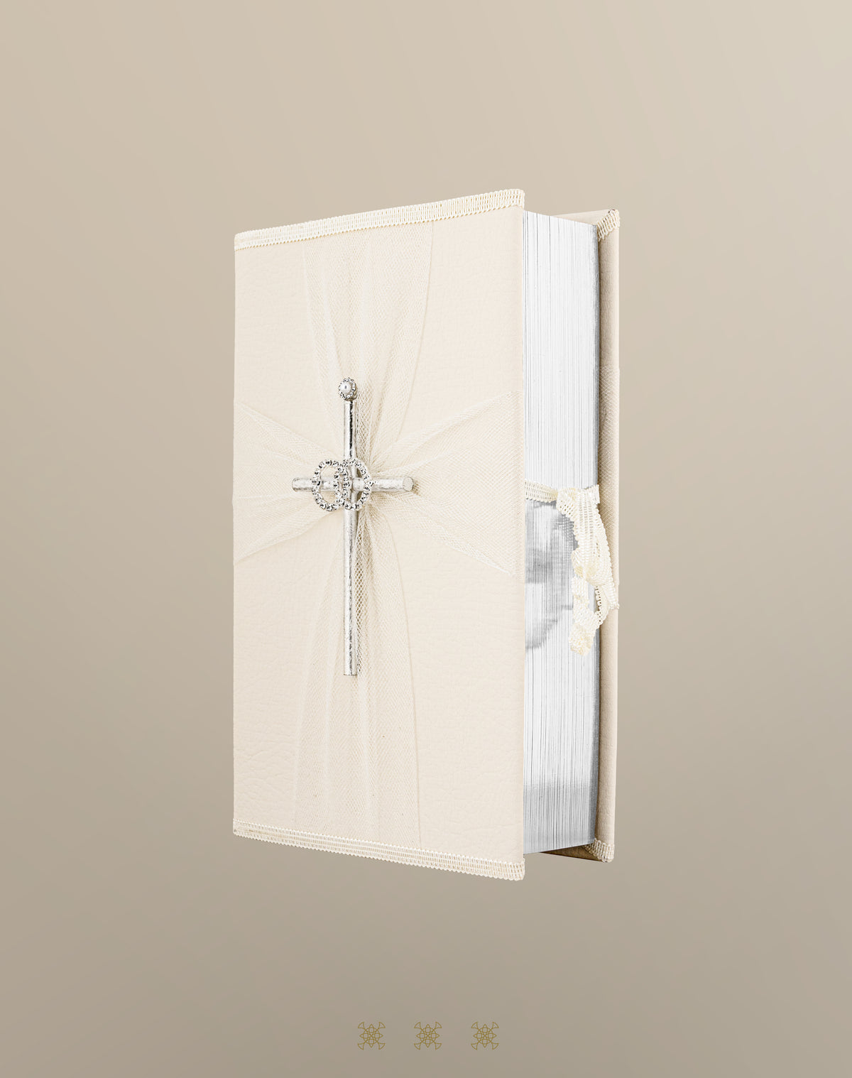 Biblia de boda ivory / plata 92-038