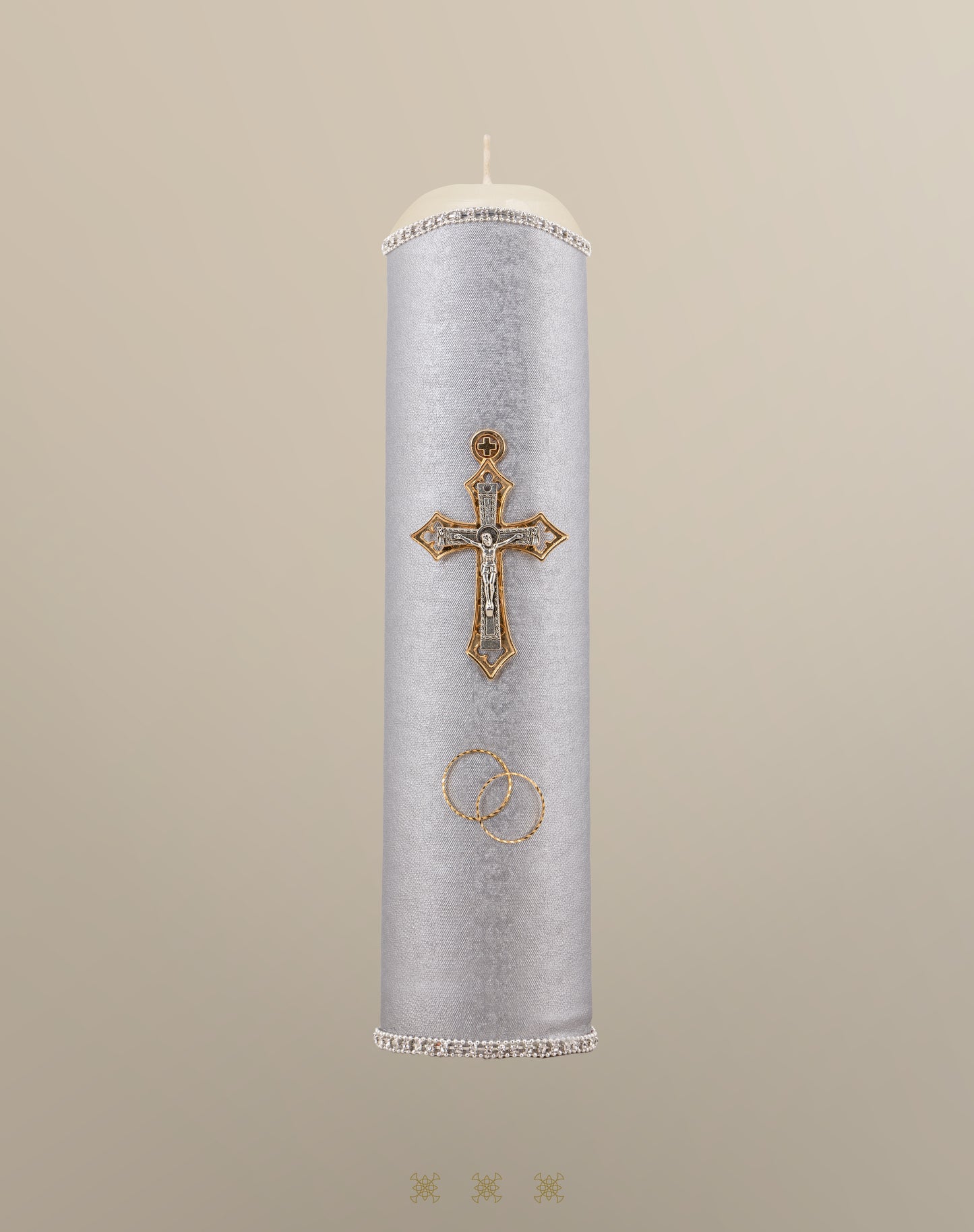 Cirio de boda plata 92-176