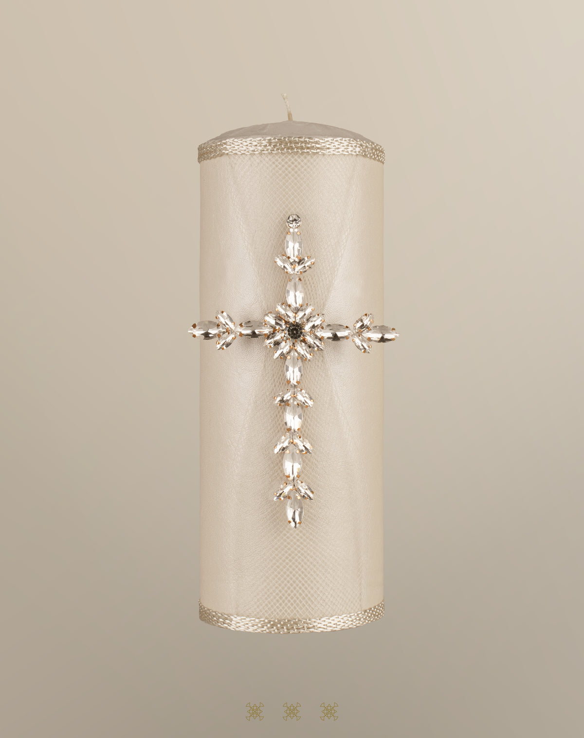 Biblia y Cirio de boda champagne / oro 92-190