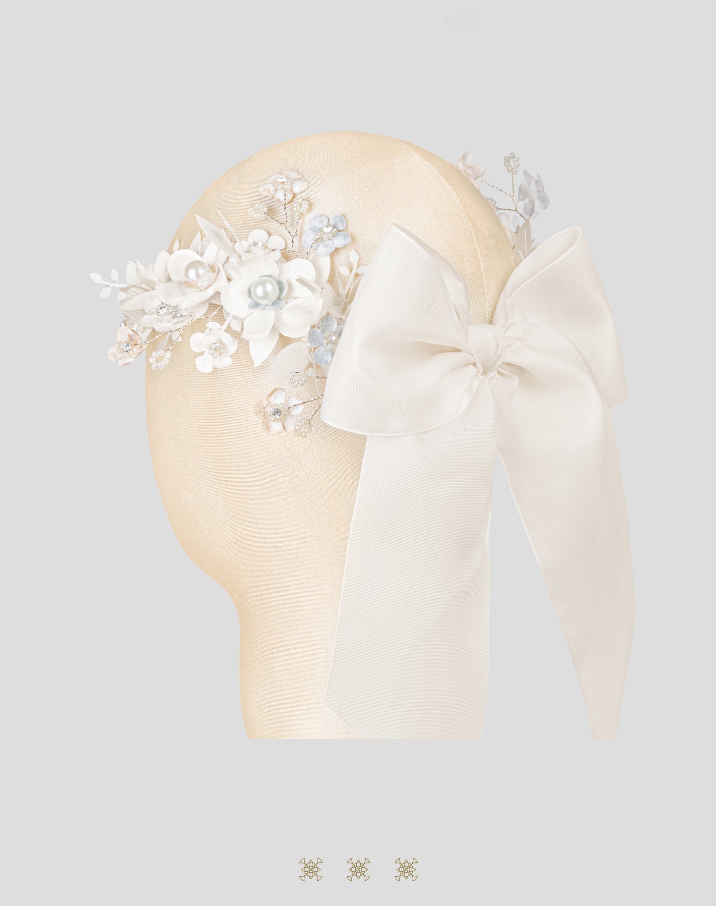 Corona de flores hueso 92-281